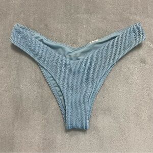 Abercrombie & Fitch Cheeky Bikini Bottom size small blue